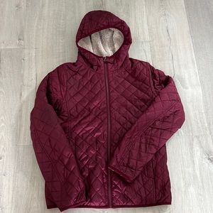 Uniqlo Women Piled Lined Quilted Jacket Size S